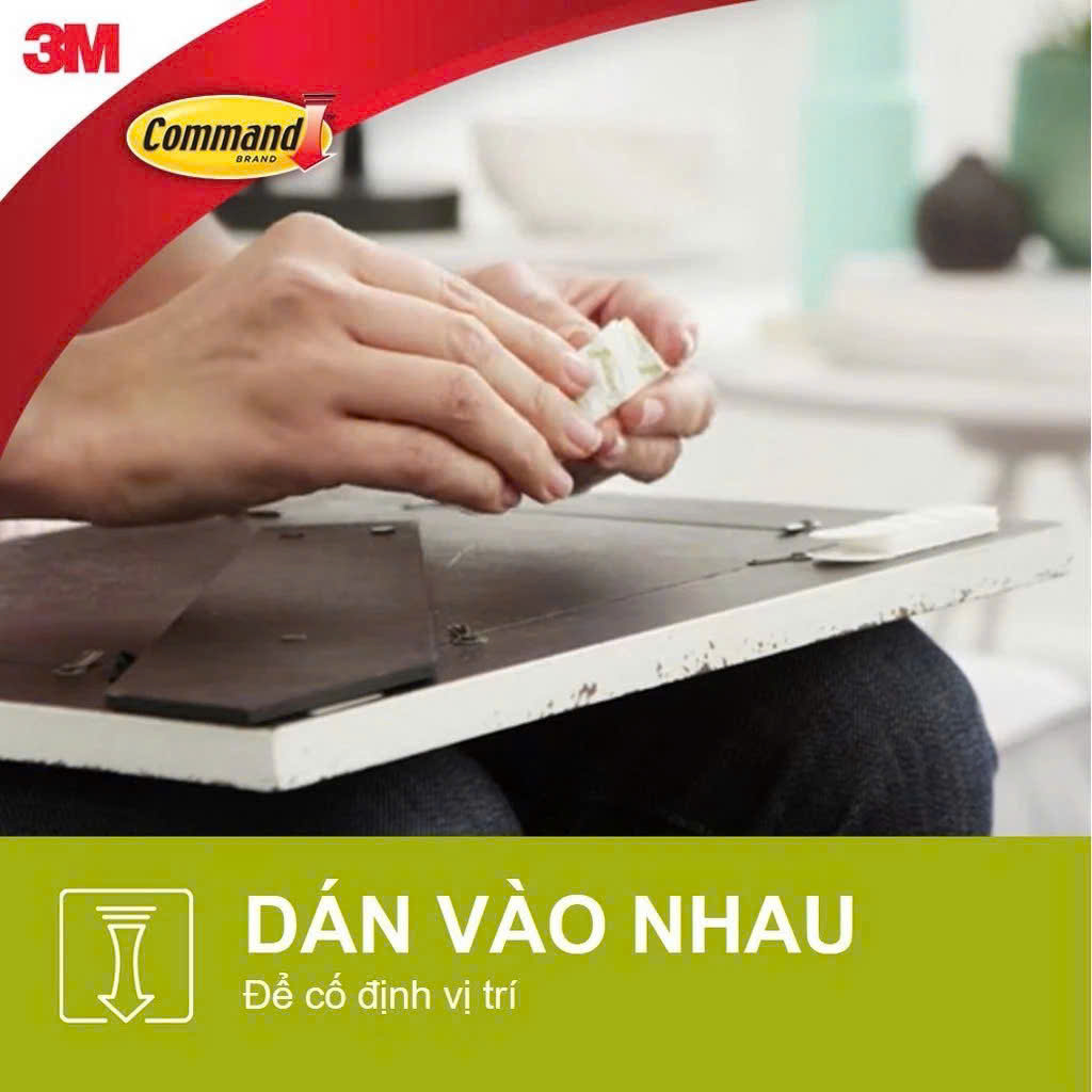 Miếng dán treo tranh Command™ 17206 - 2 màu (Trắng, Đen) - Chịu lực 7.2 kg - 8 miếng/vỉ, , large image number 2